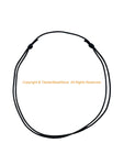 Adjustable Length Versatile Black Waxed Cotton Necklace Cord - CN42-1