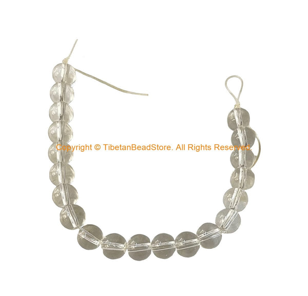 Natural Quartz Gemstone Beads Strand - Quartz Beads - Crystal Quartz Beads - GS15