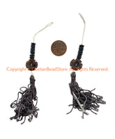 Tibetan Floral Carved Bone Mala Counter Set - Prayer Beads Mala Making Supplies - T142