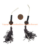 Tibetan Floral Carved Bone Mala Counter Set - Prayer Beads Mala Making Supplies - T142