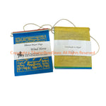Windhorse Lokta Paper Indoor Prayer Flags Small 3" x 3" - HC105