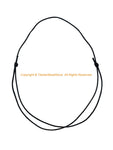 5 PIECES - Adjustable Length Versatile Black Waxed Cotton Necklace Cord - CN42-5