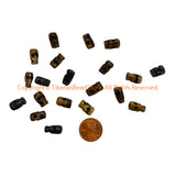 20 Beads - Handmade Tibetan Dark Skull Beads - Handmade Beads - LPB215D-20