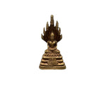 Vintage Miniature Tiny Brass Buddha Statue - Altarpiece - Tiny Buddha Figure - VBK4