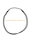 Adjustable Length Versatile Black Waxed Cotton Necklace Cord - CN42-1