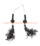 Tibetan Floral Carved Bone Mala Counter Set - Prayer Beads Mala Making Supplies - T142