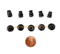 5 SETS - Handmade Tibetan Dark Bone Inlaid Guru Bead Sets - GB119A