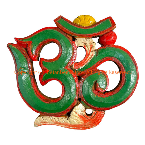 Tibetan OM Mantra Handcrafted Wall Plaque - HC50C