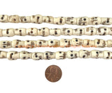 10 Beads - BIG Handmade Tibetan Skull Beads - Handmade Beads - LPB215BW-10