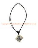Handmade OM Mantra Pendant on Adjustable Cord - HC166K