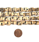 108 BIG Tibetan Skull Mala Necklace Prayer Beads - Handmade Beads - PB215B