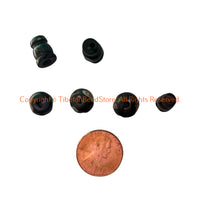 3 SETS - Black Bone Inlaid Tibetan Guru Bead Sets - Tibetan Mala Guru Beads - 3 Hole Guru Beads - Mala Making Supply - GB123T