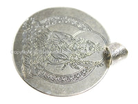Tibetan Padmasambhava Guru Rinpochen & Double Vajra Pendant - Buddhist Yoga Meditation Jewelry - WM4799