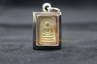 Encased Buddha Amulet Pendant - Buddha Amulet - 19mm x 30mm Meditating Buddha Pendant - Buddhist Jewelry - Unique Jewelry - WM7740