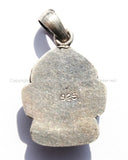 92.5 Sterling Silver Buddha Head Pendant - Handcrafted Sterling Silver Tibetan Jewelry - SS105