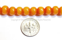 108 BEADS Tibetan Resin Amber Mala Prayer Beads - Mala Making Supplies - Light Weight 8mm Amber Resin Mala with Guru Bead - PB115 - TibetanBeadStore