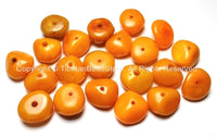 2 Beads - Tibetan Amber Copal Resin Beads - Ethnic Tribal Amber Copal Beads - A22