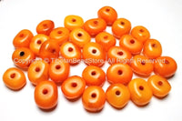 2 Beads - Tibetan Amber Copal Resin Beads - Ethnic Tribal Amber Copal Beads - A36