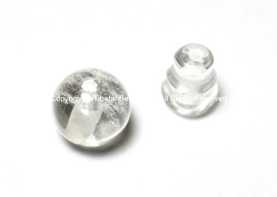 1 SET - Tibetan Himalayan Crystal Quartz Guru Bead Set - Tibetan Guru Beads - GB32-1