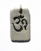 Sanskrit Om Nepalese Pendant - Om Aum Ohm Yoga Meditation Jewelry - Nepal Tibetan Jewelry - Yoga Om Charm - WM310