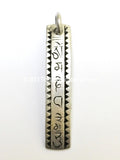 Tibetan Om Mani Mantra Curved Bar Pendant - Om Mani Padme Hung Mantra - WM2472