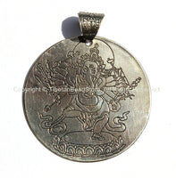 12 Armed Dancing Ganesh Pendant with Vajra Detail Bail - Nepal Tibetan Pendant - Ganesh Ganesa Ganpati Ganesha Pendant - WM3019 - TibetanBeadStore