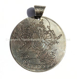 12 Armed Dancing Ganesh Pendant with Vajra Detail Bail - Nepal Tibetan Pendant - Ganesh Ganesa Ganpati Ganesha Pendant - WM3019 - TibetanBeadStore
