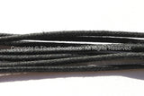 1.5mm Black Waxed Cord - Cotton Cord- 5 YARDS - Waxed Black Cord for Necklace and Bracelets - Jewelry Supplies - TibetanBeadStore - C31-5