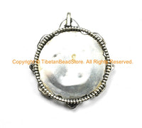 Tibetan Buddha Pendant - Buddha, Chhepu & Auspicious Double Fish - Ethnic Nepal Tibetan Jewelry -  WM522