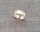Beautiful Tribal Banded Silver Ring - Adjustable Silver Ring - Silver Band - Unisex Triple Band Silver Ring - Handmade Silver Ring - R260-6B