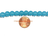 8mm Aqua Quartz Round Beads - 1 STRAND Round Blue Aqua Quartz Beads - 15 Inches Approx 55 Beads Per Strand - Jewelry Bead Supplies - GM104
