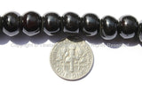 10mm Tibetan Black Bone Mala Prayer Beads with Bone Bell & Vajra Counters - 10mm - Tibetan Mala Beads - Mala Making Supplies - PB74