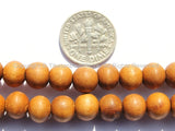 108 beads - Tibetan Natural Sandalwood Mala Prayer Beads - 8mm - Tibetan Mala Beads - Mala Making Supplies - PB98S-Y