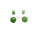 2 Sets - 10mm Size Natural Green Jade 3 Hole Guru Bead Sets - Guru Beads - Mala Making Supplies - GB98-2