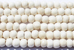 50 BEADS - 10mm Tibetan White Bone Beads - 10mm size - Tibetan Bone Beads - LPB75-50