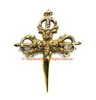 Tibetan Vajra Phurba Pendant - Vajra Dagger Pendant - Phurba Pendant - Buddhist Jewelry - Ritual Magic Dagger Pendant - WM2475