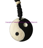 Ethnic Handmade Carved Yin Yang Design Keychain Keyring - Handmade Ethnic Keychains - KC106