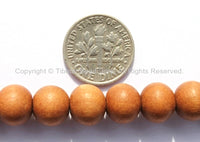 108 BEADS Tibetan Natural Sandalwood Mala Prayer Beads - 9mm Size Sandalwood Beads - Mala Making Supplies - PB98