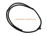Black Handwoven Cord Adjustable Necklace - 4mm Thick Cord 28" Necklace - Unisex Boho Surfer Jewelry Cord Choker - © TibetanBeadStore - BK28