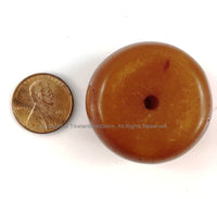 LARGE Tibetan Amber Copal Resin Bead - Ethnic Tibetan Copal Amber Resin Beads - 1 BEAD- TibetanBeadStore - A3262