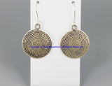 Beautiful Handmade Ethnic Tribal Silver Earrings - Handmade Real Sterling Silver Jewelry - SS8046