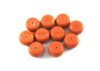 2 BEADS - Tibetan Red Coral Resin Beads - Ethnic Tribal Resin Coral Beads - Ethnic Beads - Nepalese Tibetan Beads - B3305-2