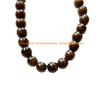 Natural Gemstone Cat Eye Coffee Beads Strand - Beads - Spacer Beads Gemstone Beads - GS87