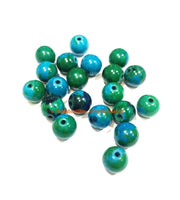 20 BEADS 8mm Chrysocolla Round Beads - Round Chrysocolla Beads - Gemstone Beads - Jewelry Making Bead Supplies - GM89-20