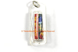 Encased Buddha & Tibetan Mantra Charm Amulet Pendant - Buddha Pendant Jewelry Supplies Nepal Tibetan Pendant- WM7720