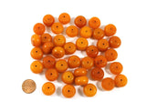 10 BEADS Tibetan Amber Copal Resin Beads - 18mm x 10mm Ethnic Tibetan Amber Resin Beads - Tibetan Bead Store - A3345-10