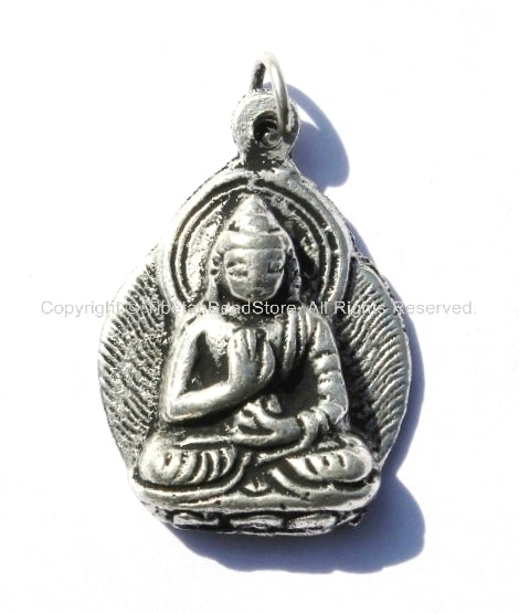 Tibetan Buddha Charm Pendant - Small Buddha Pendant - Buddha Amulet - WM1063