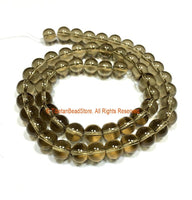 8mm Smoky Quartz Round Beads - 1 STRAND Round Beads - Approx 54 Beads Gemstone Beads Strand - Jewelry Making Bead Supplies - GM95