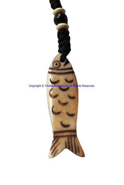 Ethnic Handmade Carved Fish Design Keychain Keyring - Handmade Ethnic Keychains - KC92