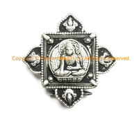 Tibetan Buddha Ghau Prayer Box Pendant - Ethnic Artisan Handmade Jewelry - WM14B